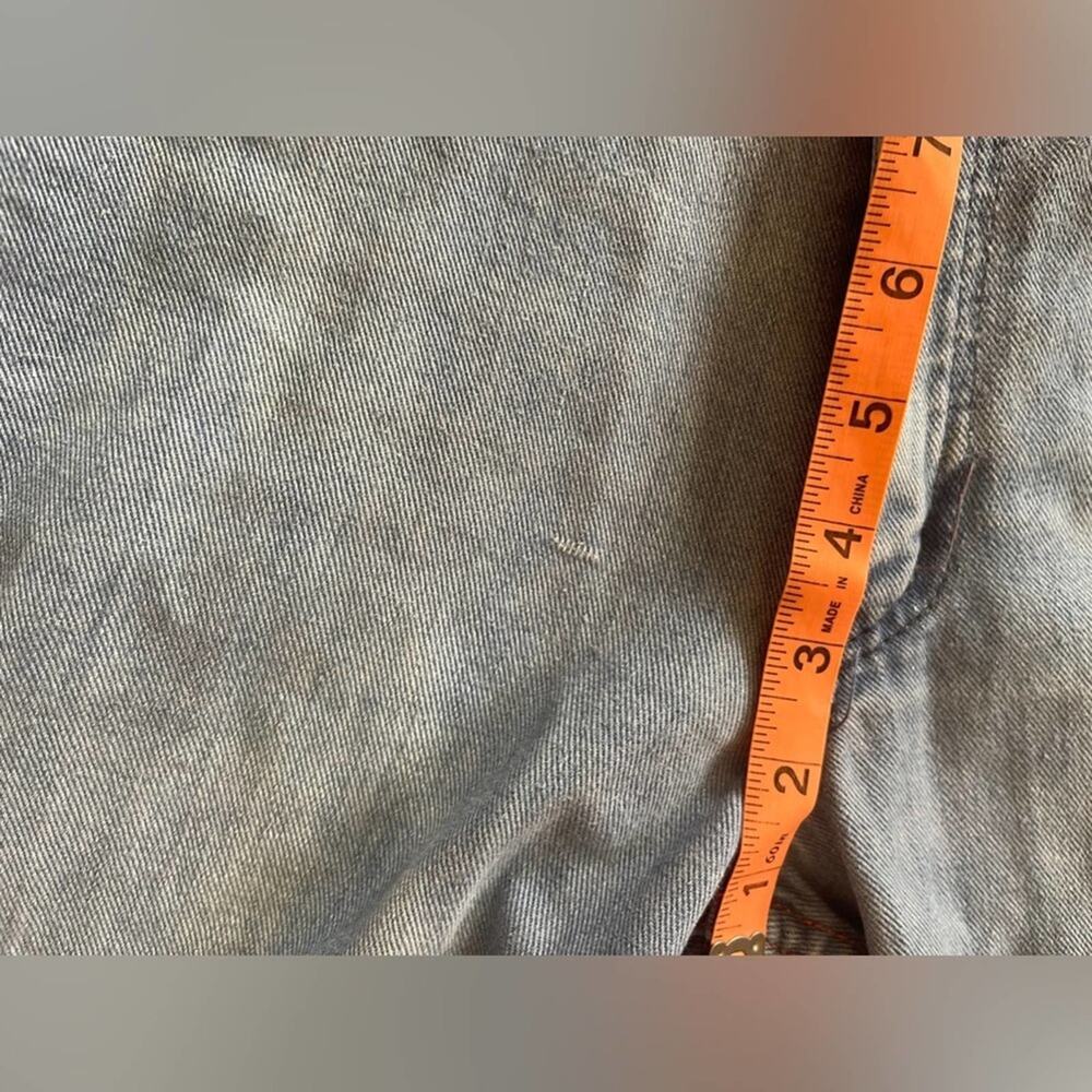 70s Vintage Faded Glory Light Wash Bell Bottoms w. Plaid Detailing - Picture 9 of 15